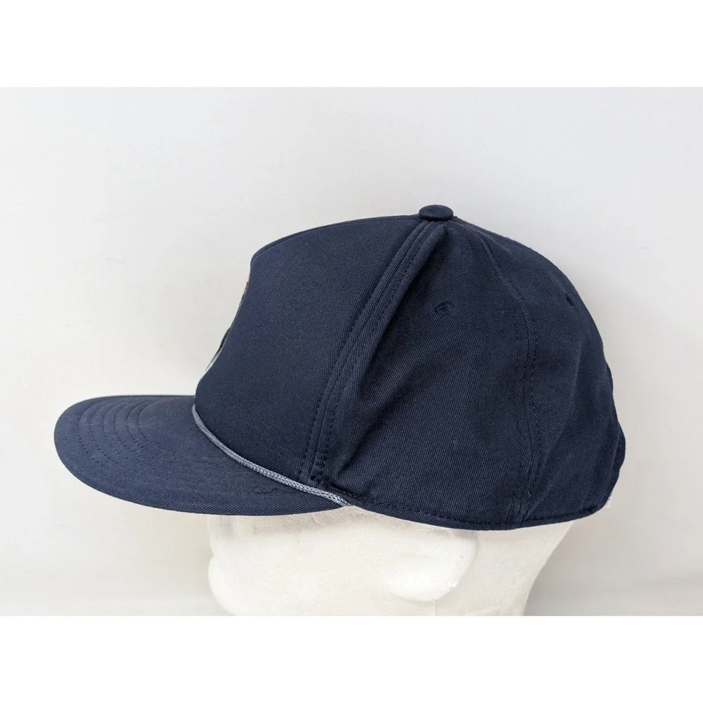 COAL‎ Headwear Men's Blue Embroidered Ram Snapback Ropebill Baseball Hat Cap VTG